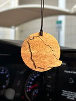 Load image into Gallery viewer, Ghaf Wood Saudi Map Car Hanger
