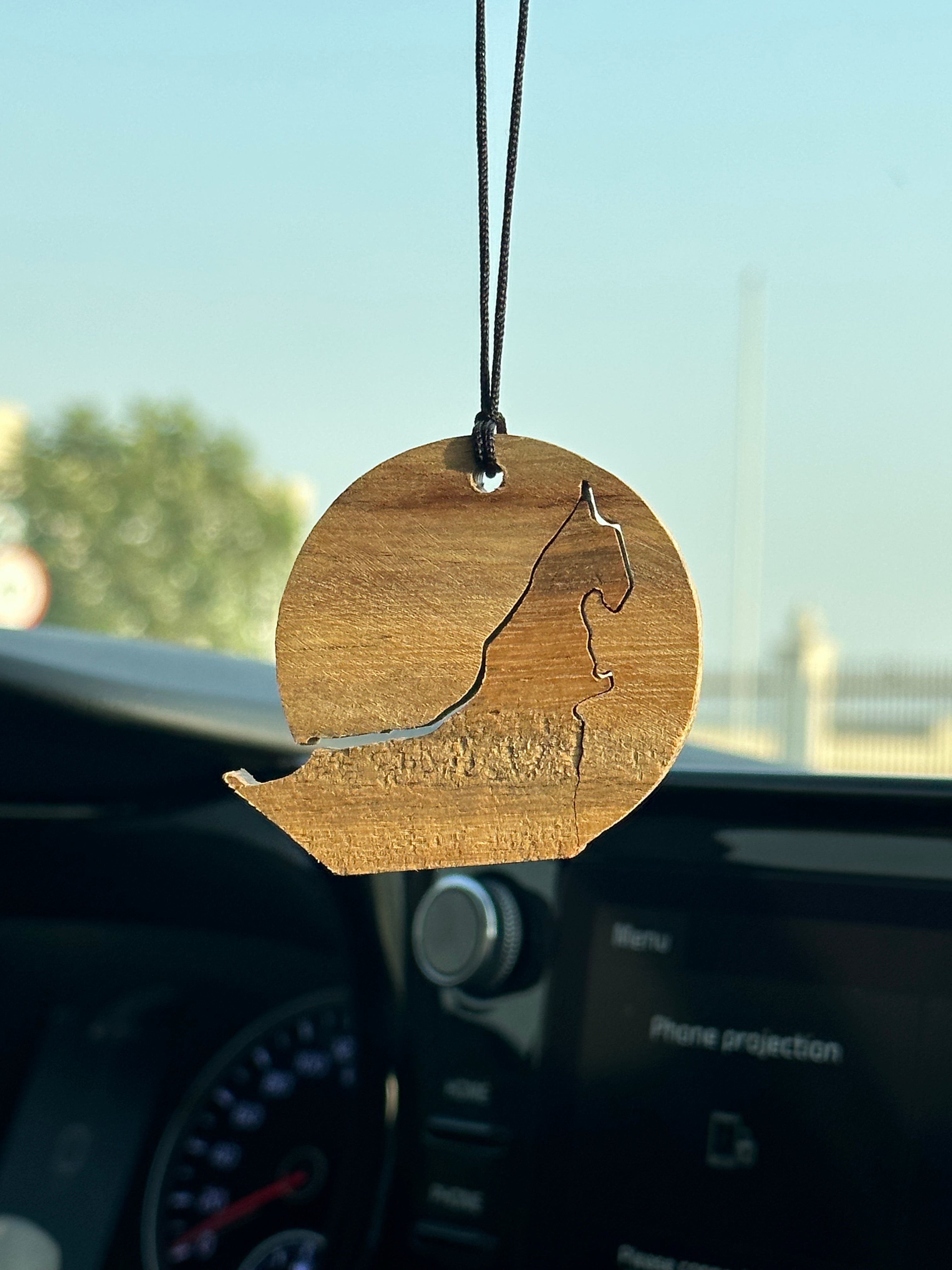 Ghaf Wood UAE Car Pendant