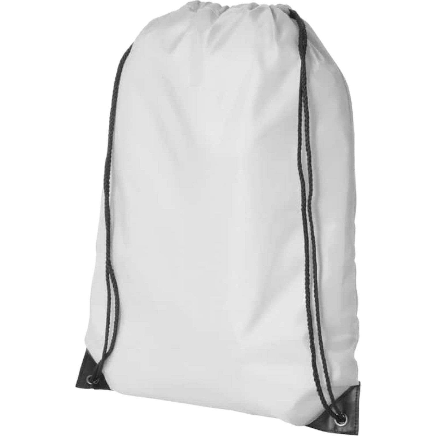 210D Polyster Drawstring Bag - White