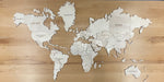 Load image into Gallery viewer, 3D Custom Wooden World Map White Wood
