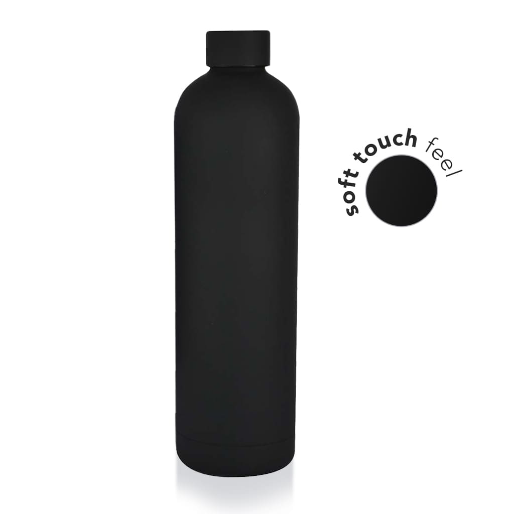 Insulated Water Bottle - 1000ml - Black