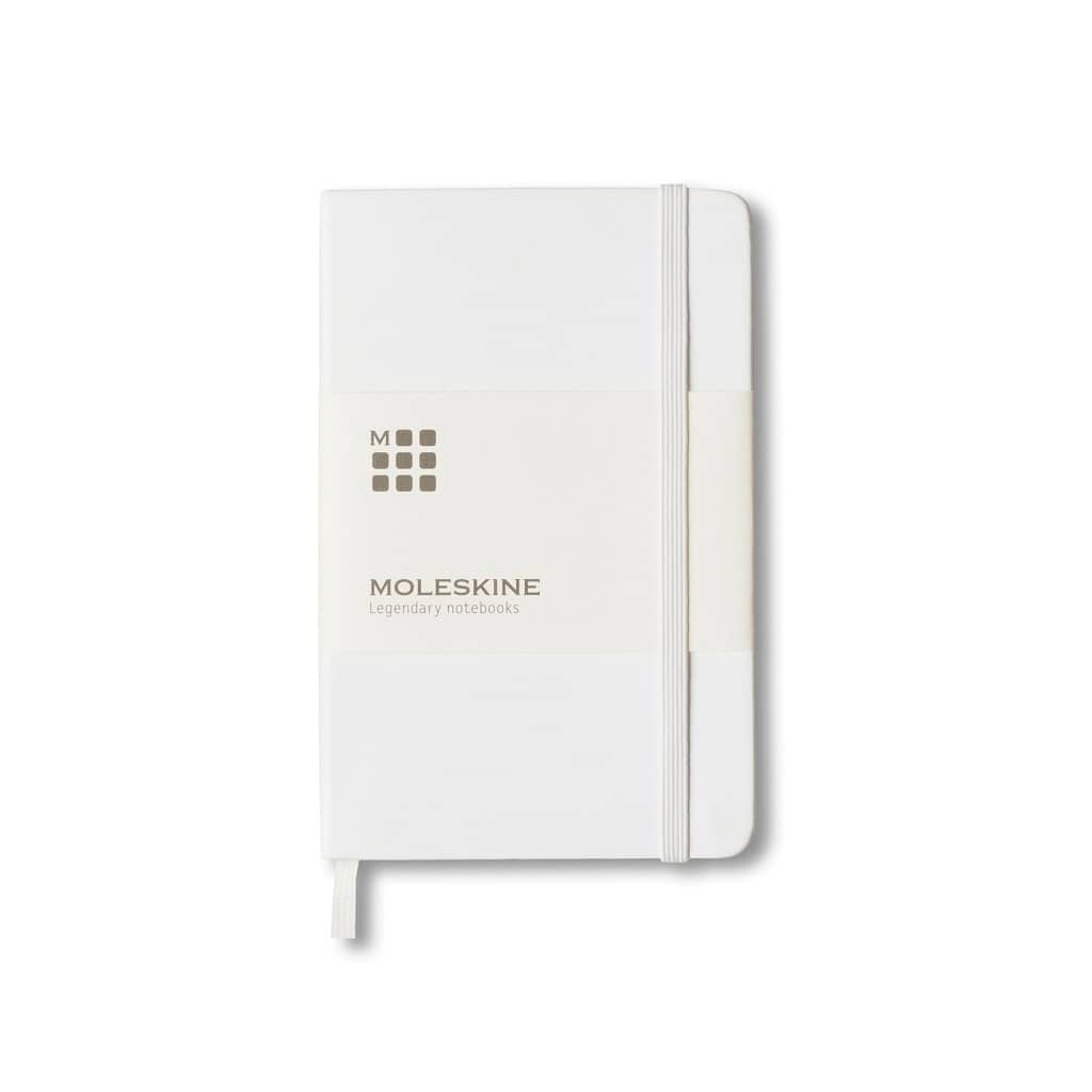 Pocket Notebook - Hard Cover - Ruled - White