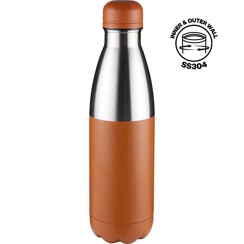 Double Wall Stainless Steel Water Bottle - Orange