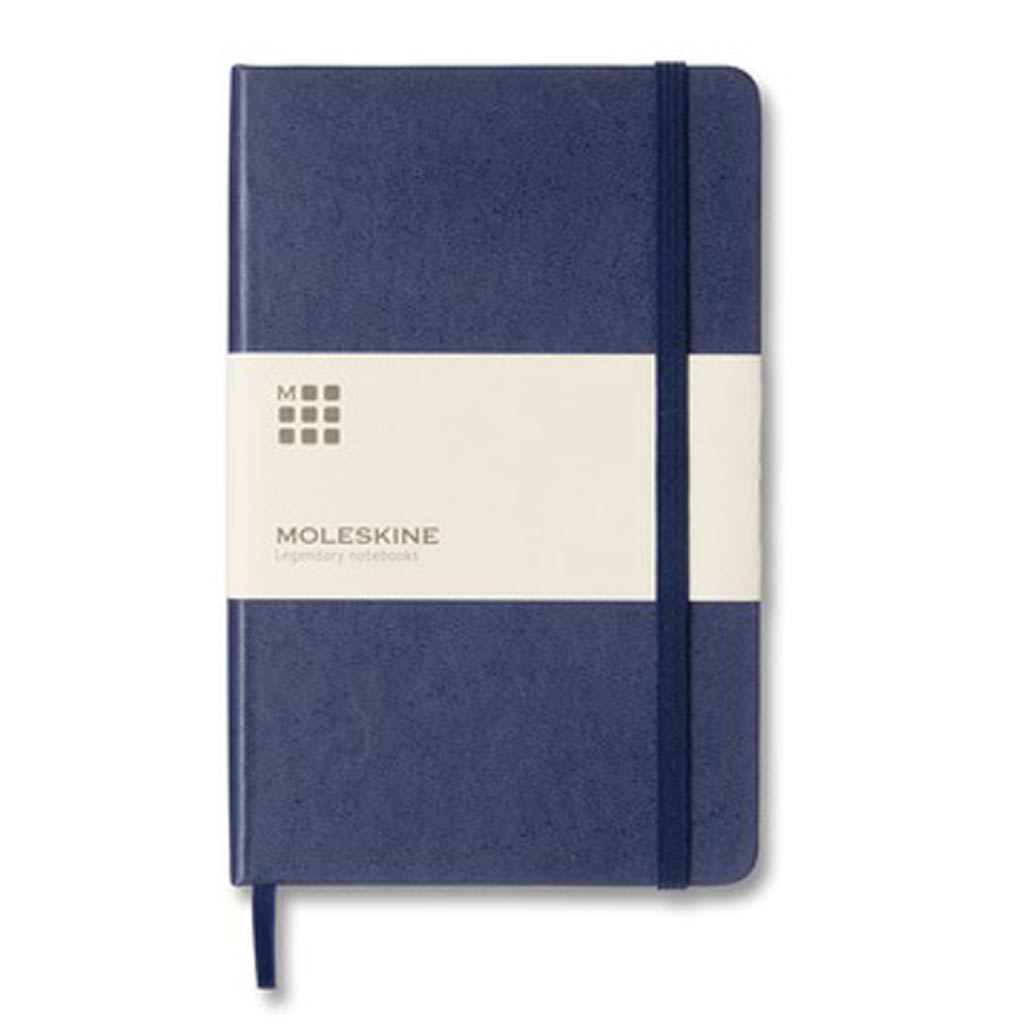 Medium Ruled Hard Cover Notebook - Prussian Blue
