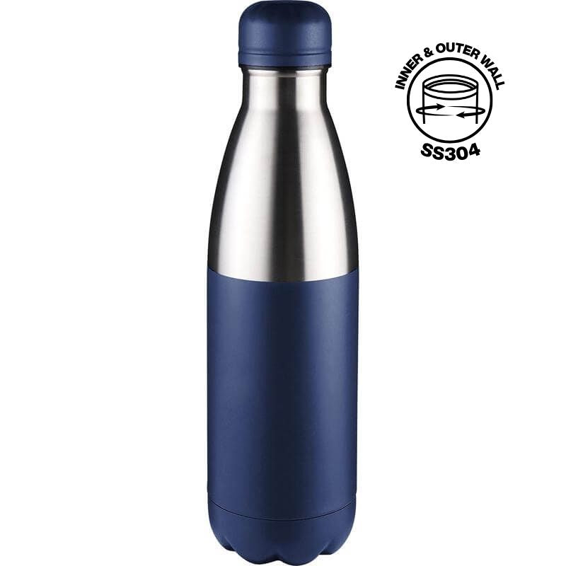 Double Wall Stainless Steel Water Bottle - Blue