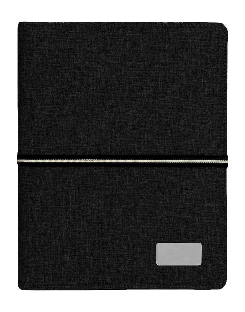 A5 Notebook Organiser With 10000mAh Powerbank - Black