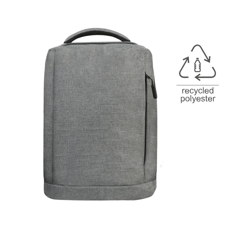 GRS-certified Recycled RPET Backpack - Grey