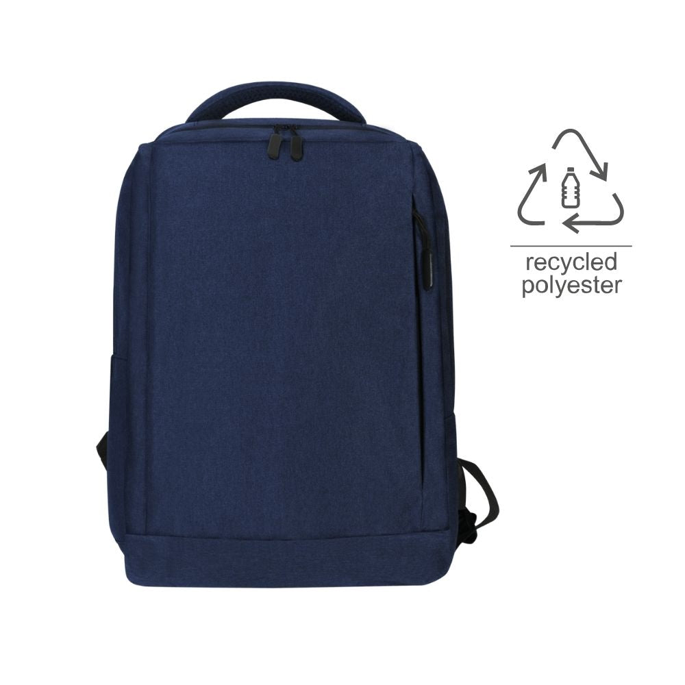 GRS-certified Recycled RPET Backpack - Blue