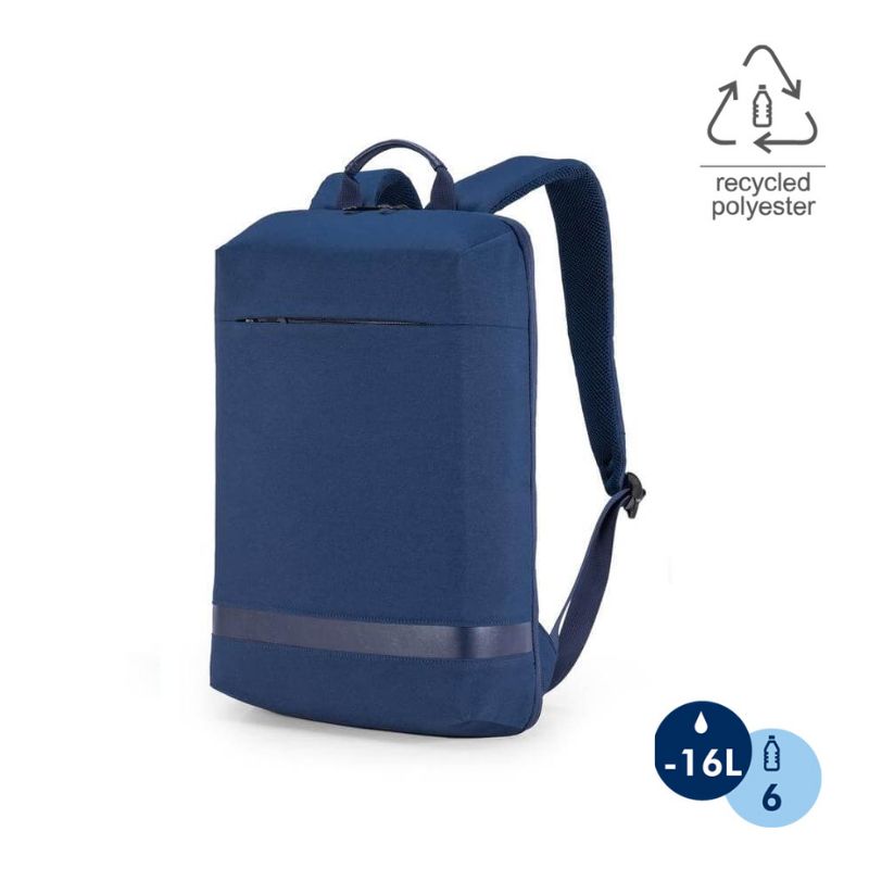 Slim RPET 15.6" Laptop Backpack - Blue