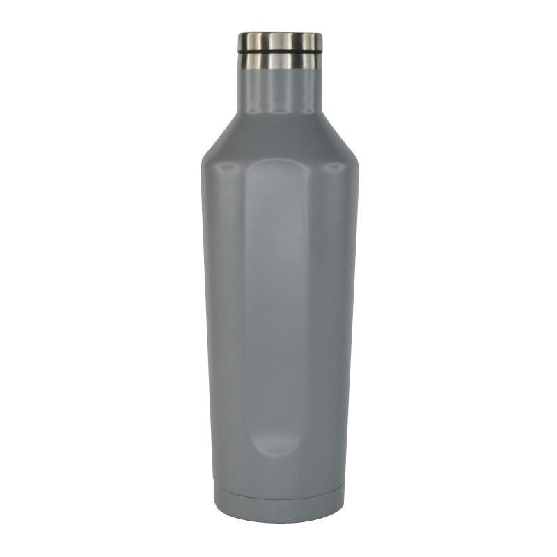 Double Wall Stainless Steel Water Bottle - Grey