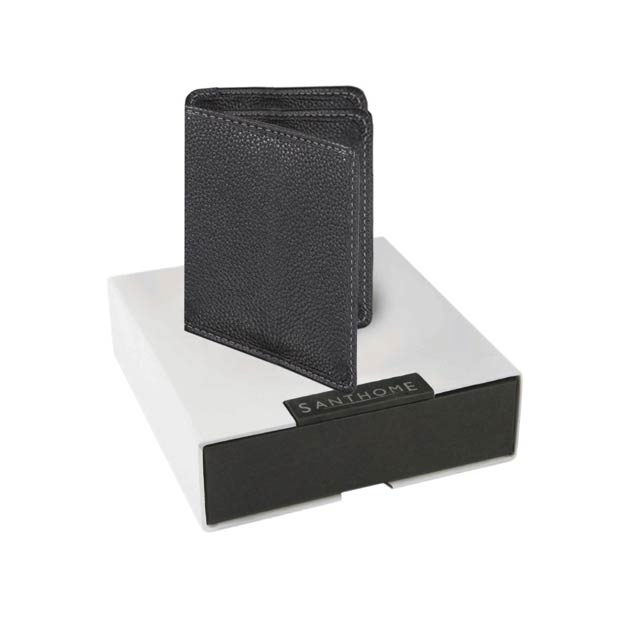 Card Case In Genuine Leather (Anti-microbial)