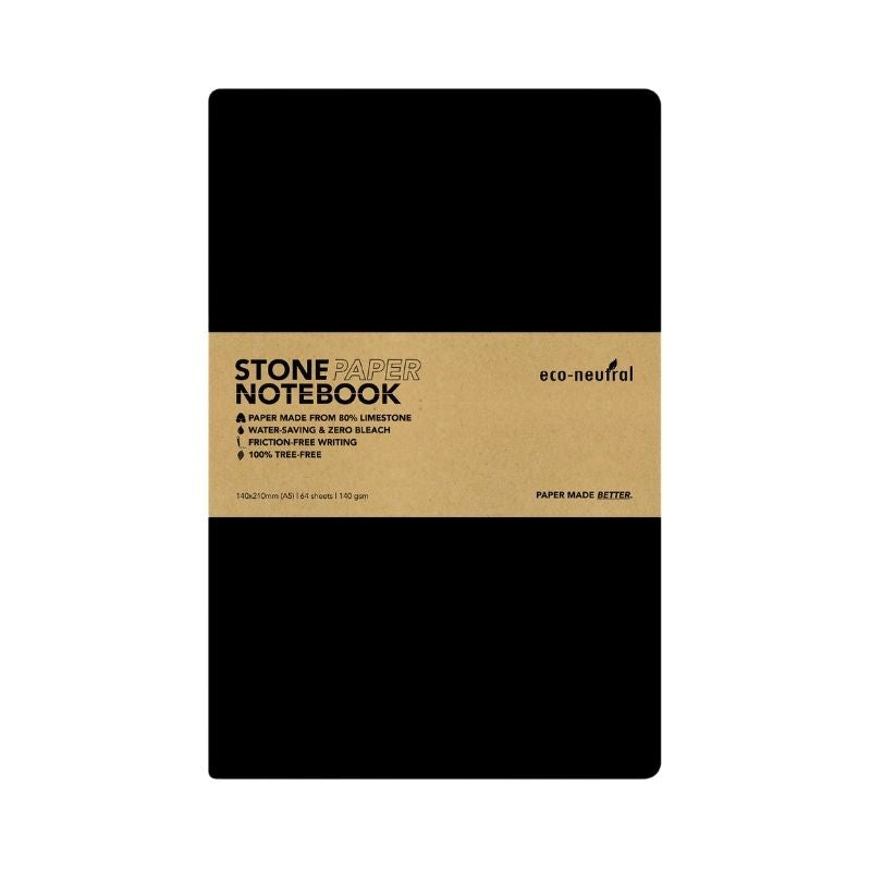 Stone Paper Tree-Free Notebook - Black