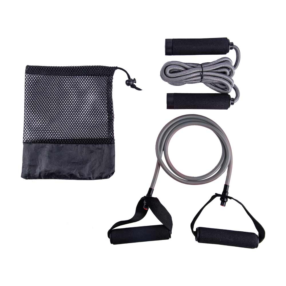 Exercise Kit - Set of Skipping Rope & Resistance Tube