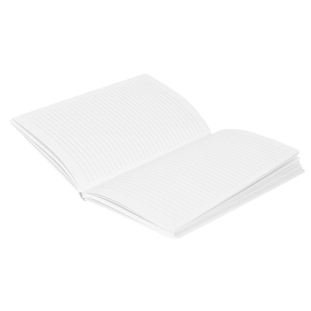 A5 Hardcover Ruled Notebook White