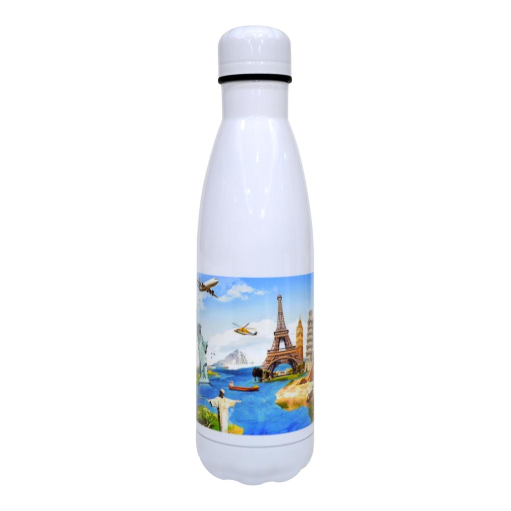 Insulated Water Bottle - White