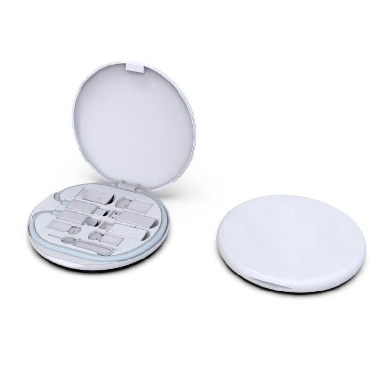 15W Wireless Charger Multi - Cable Set - White