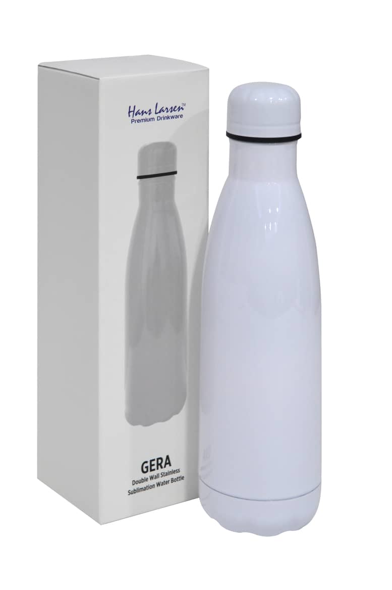 Insulated Water Bottle - White