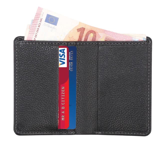 Set of Wallet, Card Holder and Metal Pen