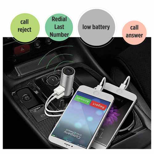 Car Charger With Bluetooth Earbud
