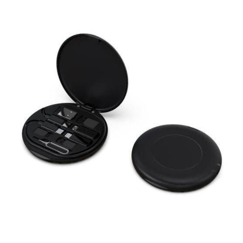 15W Wireless Charger Multi - Cable Set - Black