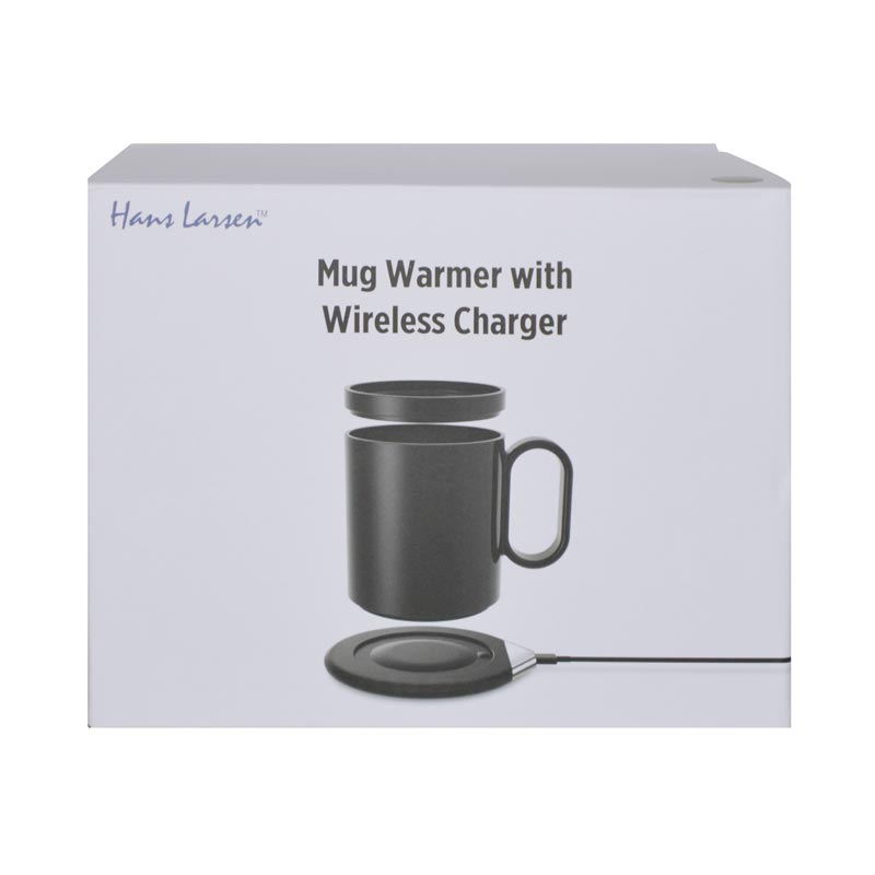 Smart Mug Warmer with Wireless Charger - Black