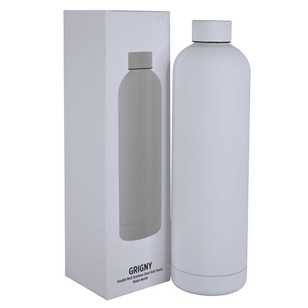 Insulated Water Bottle - 1000ml - White