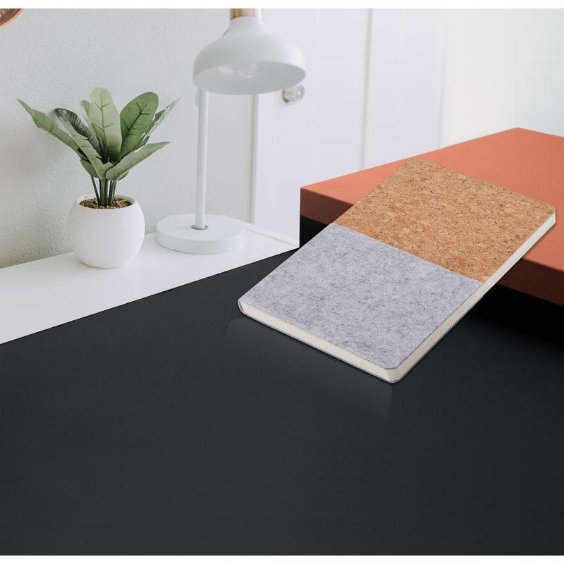 Recycled Felt & Cork Soft Cover Notebook
