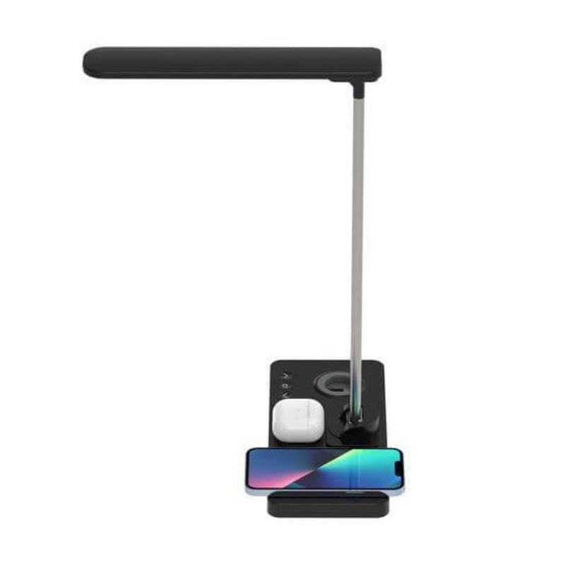 Wireless Charger with Desk Lamp 3 in 1  - Black