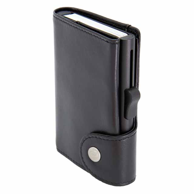 C-secure Classic Italian Leather RFID Wallet Black