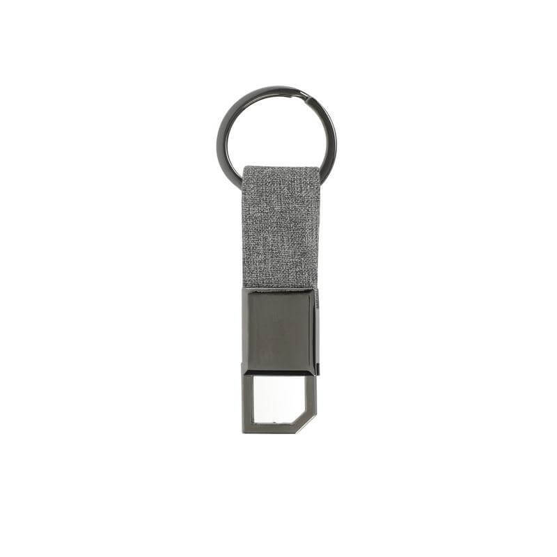 Card Holder, Key Chain and Pen Gift Set - Grey