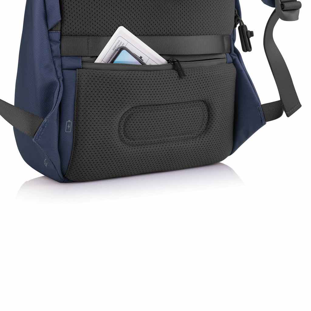 Soft Anti-Theft Backpack - Navy Blue