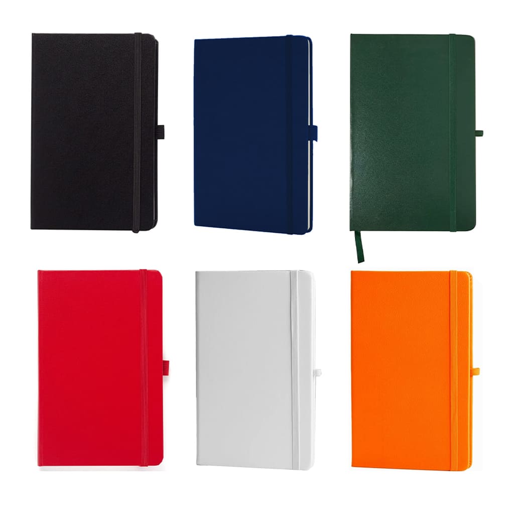 A5 Hard Cover Ruled Notebook - Green
