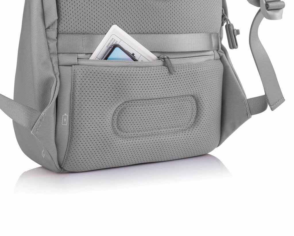 Soft Anti-Theft Backpack - Grey