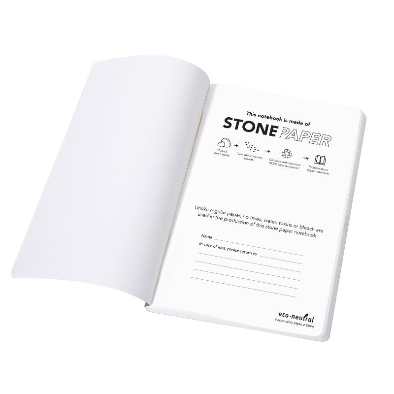 Stone Paper Tree-Free Notebook - White