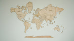Load image into Gallery viewer, 2D English Wooden World Map Light Color made in UAE
